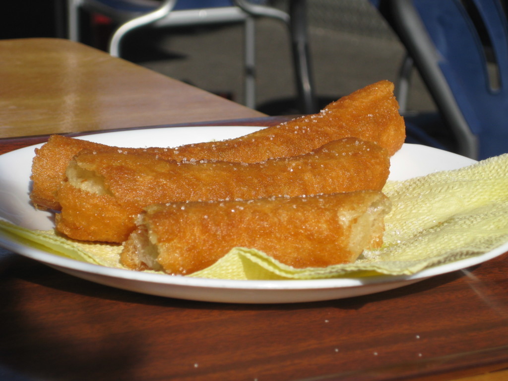 Frische Churros - eine spanische Spezialität