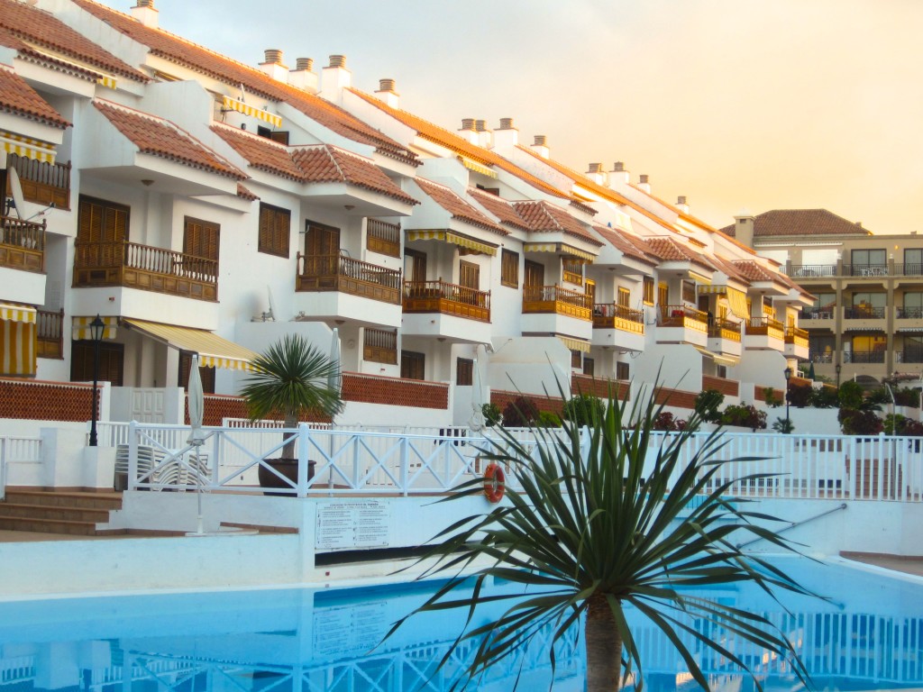 Blick aus meiner Wohnung auf den Gemeinschaftspool